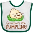 thumbnail image 3 of Inktastic Grandma's Little Dumpling Boys or Girls Baby Bib, 3 of 4