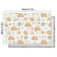 thumbnail image 6 of Rustic Party Placemats Set of 4, 12x18 Inch Linen Table Mats with Pumpkin and Turkey Pattern, Washable Farmhouse Dining Decor for Fall Gatherings, 6 of 6