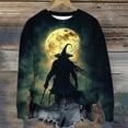 thumbnail image 5 of Craaazy Halloween Shirts for Women Long Sleeve Witch Graphic Tees Vintage Festival Tops Halloween prints Sweatshirts Long Sleeve Crewneck Pullover Gifts, 5 of 6