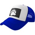 thumbnail image 1 of Gay Bear Pride Paw Mesh Back Trucker Cap Baseball Cap, 1 of 8