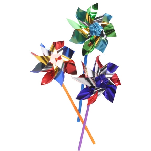 6" Dozen Multicolor Pinwheel Yard Garden Ornament Party Favor Decoration