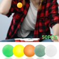 thumbnail image 2 of 50pcs/pack 40mm Frosted Ping Pong Ball Portable Bright Color Rust Resistant Table Tennis Ball For Practice, 2 of 5