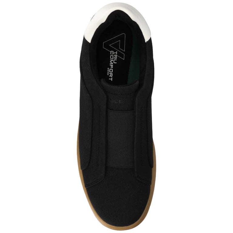 Vance Co Mens Matteo Casual Slip On Sneakers Black Vegan Leather Size 12 M NEW Vance Co. Men main image 3