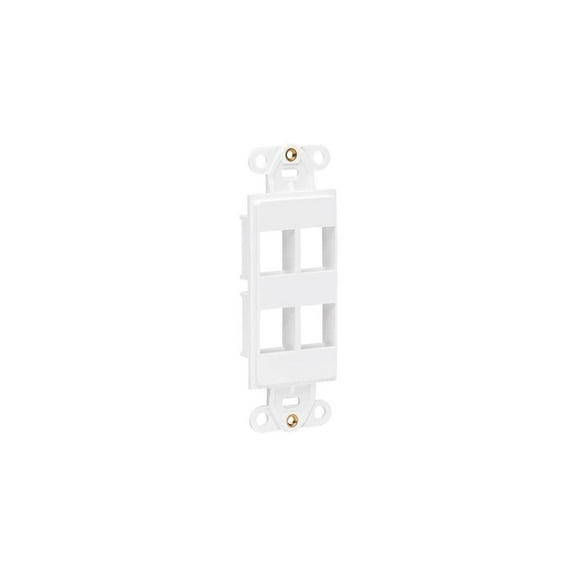 EATON TRIPP LITE SERIES CENTER PLATE INSERT, DECORA STYLE - VERTICAL, 4 PORTS, T