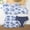 Navy, variant on OGLCCG Girls Swimsuit 4 Piece Bathing Suit Summer Hawaiian Print Bikini Set with Short Sleeve Tops and Sheer Mesh Cover Up Skirt 8-13 Years