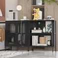 thumbnail image 4 of Fumedo 2-Door Accent Cabinet, Metal Storage Cabinet with Adjustable Shelf, 30.7 x 16.92 x 8.46 Inches, 4 of 6