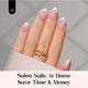 thumbnail image 3 of Press On Nails con forma de escarabajos French Tips, 224 unidades, rosa, para mujer, 3 of 8