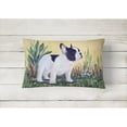 thumbnail image 2 of Carolines Treasures SS8109PW1216 French Bulldog Decorative Canvas Fabric Pillow, Large, Multicolor, 2 of 3