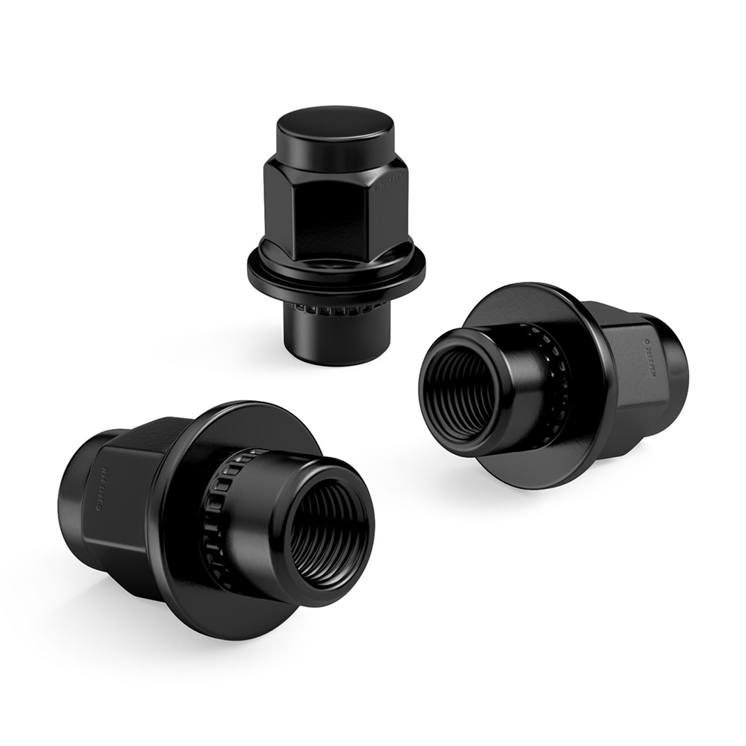 StanceMagic - 24pcs Black 12x1.5 Mag Style Lug Nuts - 1.5" Length - 21mm or 13/16" Hex - Compatible with 6Lug Lexus Toyota Mitsubishi Vehicles Trucks SUVs