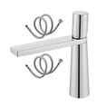 thumbnail image 4 of Grifo de baño Grifo para recipiente de lavabo Grifo de agua con núcleo de cerámica moderno Control de frío y calor de una sola manija para fregadero d chapado corto, 4 of 8