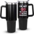 thumbnail image 2 of 60th Birthday Gifts For Him, Women Mens 60th Birthday Gift Ideas, 60th Birthday Gifts For Men Funny, Sixty Birthday Gifts For Men And Women, 60th Cups, 60th Tumbler with Handle, 2 of 6