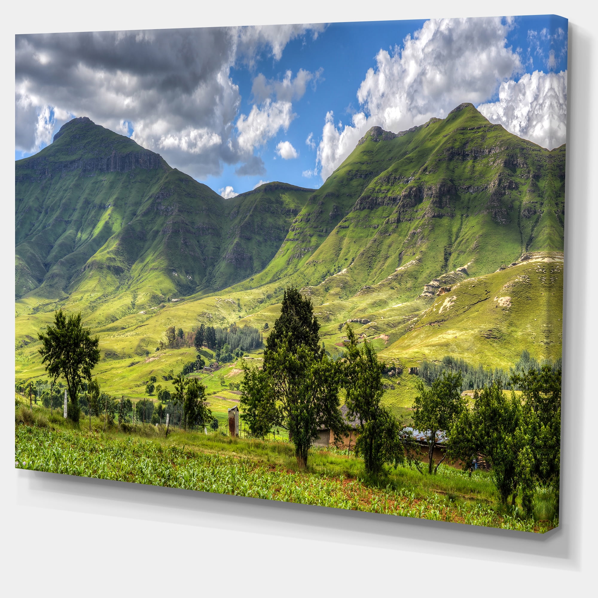 Lesotho Mountains Panorama Landscape Canvas Art Print Walmart Canada