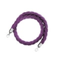 thumbnail image 4 of Barrier Rope Crowd Control Stanchion Queue Twisted Rope with Hooks Purple, 4 of 8