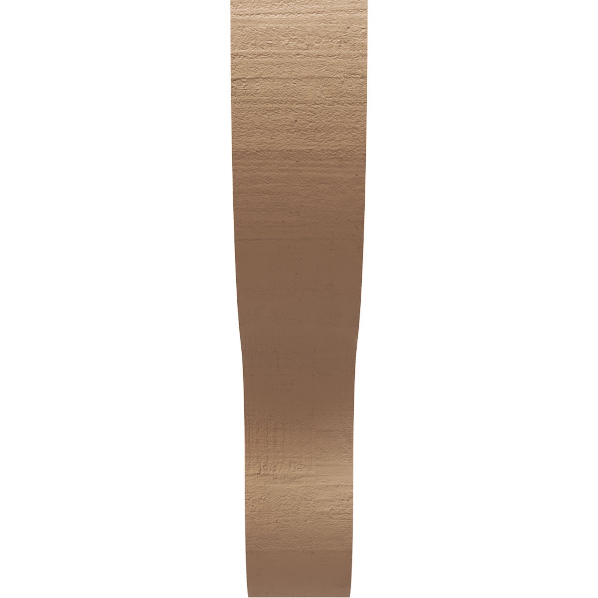2"W x 10"D x 10"H Thin Greensboro Rough Cedar Woodgrain TimberThane Corbel, Primed Tan