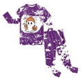thumbnail image 2 of Leey-World Little Girl Halloween Pajamas Girls Pajama Set Long Sleeve Top Long Pants Pajamas Kids Halloween Cute Pattern Pj Sets Sleepwear, 2 of 8