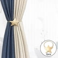 thumbnail image 1 of 2 piezas de cortina magnética estrella Tiebacks estrella decorativa cortinas Tie Backs soporte de tejido para cortinas de ventana sujetan cortinas oro BLESIY corbata de cortina, 1 of 7