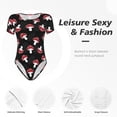 thumbnail image 5 of Picia Cartoon Mushroom Womens One Piece Swimsuits Modest Tummy Control Bathing Suits Lace Up Slimming Swim Suit-Large, 5 of 9