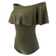 thumbnail image 2 of Mameluco de Mujer Ropa Playa Camisas Corto de Off-s de S Yuyangstore Traje de baño de una pieza, 2 of 8