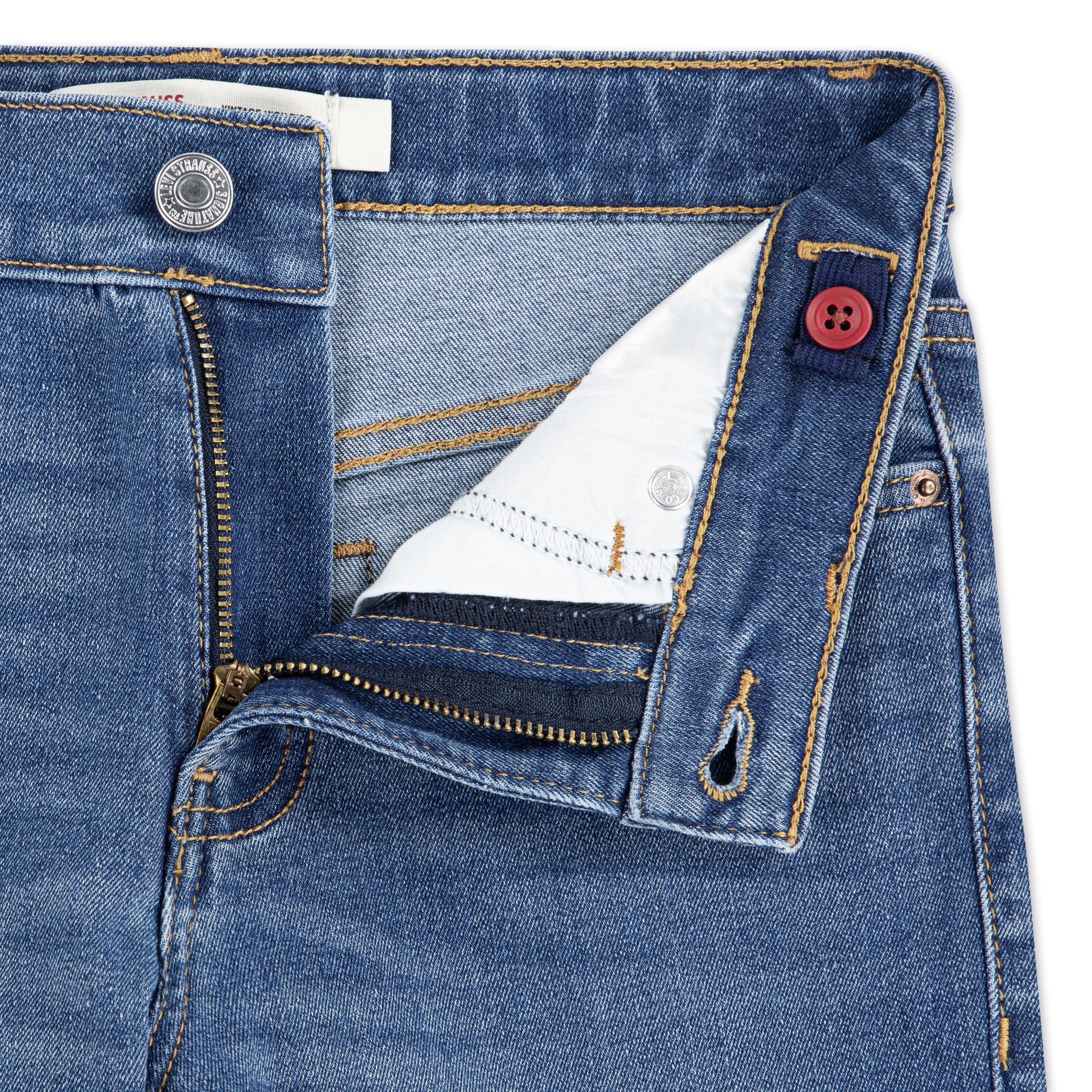 Levi Strauss Signature Girls Embroidered Star Straight Jeans, Sizes 5-18