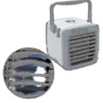 thumbnail image 1 of Pequeña fan portátil de los aires acondicionados con 3 velocidades del viento para la oficina del hogar, 1 of 5