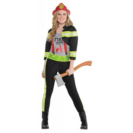 Red Hot Firefighter Girl Teen/Junior Costume - Teen Large