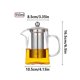 thumbnail image 2 of Tetera de vidrio de 950ml, teteras domésticas, herramienta divisora de té con filtro de acero inoxidable, 2 of 7