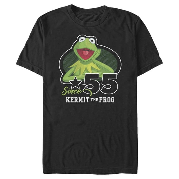 Men's The Muppets Green Since 55  Graphic Tee Black X Large