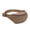 Khaki, variant on Women's Nylon Quilted Fanny Pack, Small Adjustable Sling Belt Bag for Travel Hiking Running Daily Use.