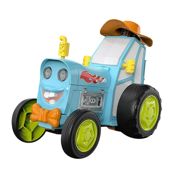 Xihbxyly Coche de Saltos Alucinante, Función de Acrobacias con Control Remoto, Ruedas Giratorias de 360°, Luces y Música Danzantes, Batería Recargable Por Usb, Regalo de Cumpleaños o Navidad, de 6 a