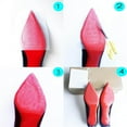 thumbnail image 2 of 16 Pack- Sole Protector Stickers for High Heel Shoes - Clear 3M CL Christian Louboutin Red Bottoms - Compatible for All Heels - 16 Sheets for 8 Pair of Shoes - 5X5 INCH Sheets, 2 of 7