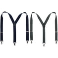 thumbnail image 3 of CTM®  Elastic Solid Color Y-Back Suspender with Swivel Hook Ends (Men's Big &, 3 of 5