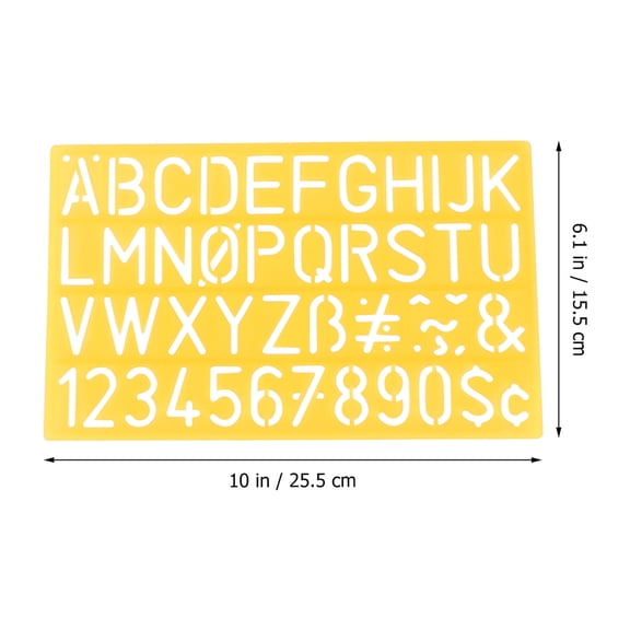 SOPOTUTU Multifunctional ABC Stencils 4 Pieces Set for Children Art Classes