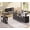 Black, variant on SEDETA L Shaped Electric Standing Desk with Storage, 28.3~47.1" Height Adjustable Office Desk with 4 Drawers and Shelves, 69" Fluted Sit Stand Computer Desk with Power Outlet for Home Office, Black