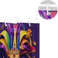 thumbnail image 5 of Coolnut Shower Curtain Mardi Gras Bathroom Decor Watercolor Shower Curtain Sets Fabric Cloth Bathroom Curtains with Hooks 60x72 Inch, 5 of 6