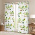 thumbnail image 2 of Feelyou St. Patrick's Day Curtains Pack of 2 (42x84 Each), Green Leaf Curtains Blackout, 2 of 6