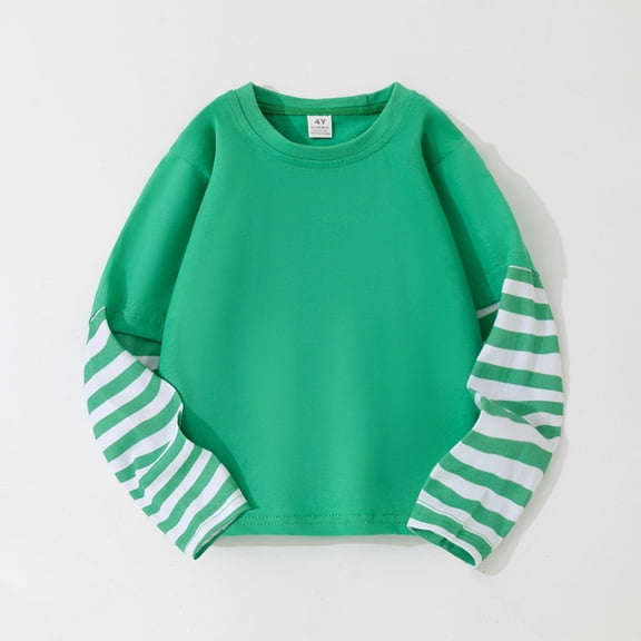 Swuxness Toddler Long Sleeve Casual Sweatshirts Crew Neck Printed Fashion Comfortable Fall Tops Outerwear
