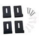 thumbnail image 2 of 4 Piezas Clips de Espejo de Acero Inoxidable Perfecl Montaje en Pared Inoxidable Negro, 2 of 8