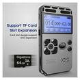 thumbnail image 3 of Digital Voice Recorder Noise Reduction Activated MP3 Player USB Charging Lossless Dictaphone ,Portable, 3 of 6