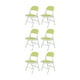 thumbnail image 1 of 6 sillas plegables de oficina acojinadas ilios innova  Verde limón, 1 of 5