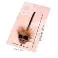 thumbnail image 3 of Simulated Cowhide Tail Mouse Toying Stick with Replacement Head Interactive Cat Teaser for Hunting Instincts and Solo Play, 3 of 7
