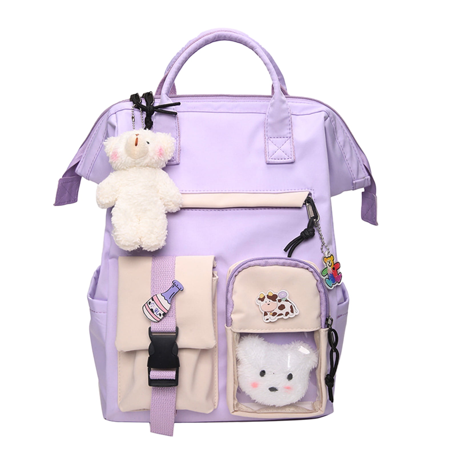 Laptop Backpack Boys Grils Colorful Doodle Lions School Bookbags Computer Daypack for Travel Hiking Camping 