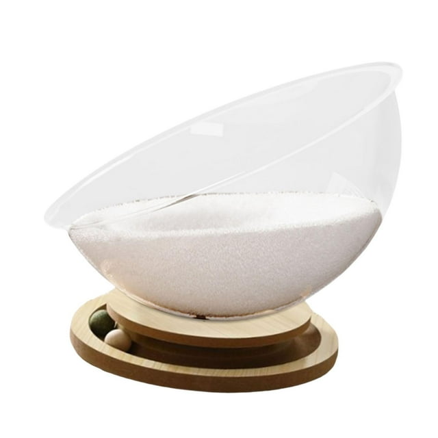 koolsoo Lit Capsule Transparent Centre d'Activités Stable Toutes Saisons Jouets Balle Lit pour Chat MDF avec