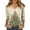 Beige, variant on Women's Casual V-Neck 3/4 Sleeve Loose Fit Printed T-Shirt with Christmas Elements, Holiday Seasonal Top for Ladies Everyday Wear,Multicolor M