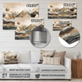 thumbnail image 4 of Designart "Geometric Horizons in Grey and Gold II" City Geometric Metal Wall Art, 4 of 5