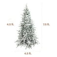 thumbnail image 3 of Fraser Hill Farm 7.5-Ft Flocked Mountain Pine Artificial Christmas Tree, FFMP075-0SN, 3 of 17