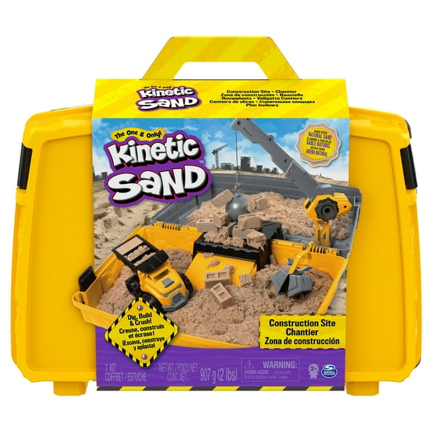 Sand, Construction Site Folding Sandbox Playset with Vehicle