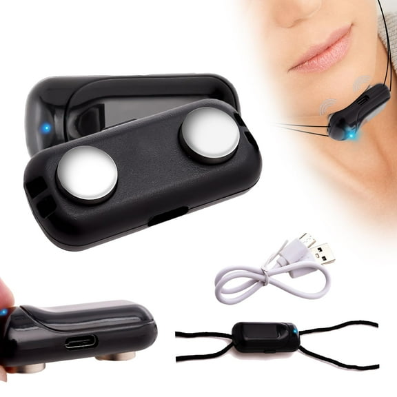 5-Speed Smart Laryngeal Snoring Device, Electric Anti Snoring Device, Effective Snoring Prevention, Snoring Solution, Improve Nighttime Sleeping