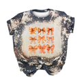 thumbnail image 2 of Fiudx Liquidación de Ahorros de Verano Camisa de Pollo de Moda para Mujer Linda Granja Camisetas Mamá Causal Manga Corta Camisetas Tops Blusas, 2 of 3