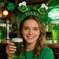 thumbnail image 4 of DwellJoy St. Patrick's Day Headband with Shamrocks, Irish Party Hair Accessory for Adults & Kids, Green Festival Parade Costume Props, 4 of 6