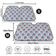 thumbnail image 3 of Haiem Donut with the USA Fag Car Windshield Sun Shade - Blocks UV Rays Sun Visor Protector, Sunshade to Keep Your Vehicle Cool, Universal Fit SUV Van Sedan-Medium, 3 of 7